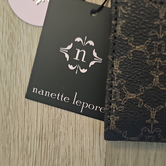 NWT Nanette Lepore Lillith Card Case Organizer 2 Piece Set Chocolate/Vachetta - Picture 2 of 13